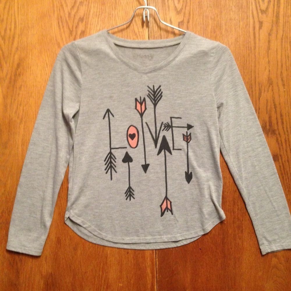 Mudd Long sleeve Love T Boho style Medium